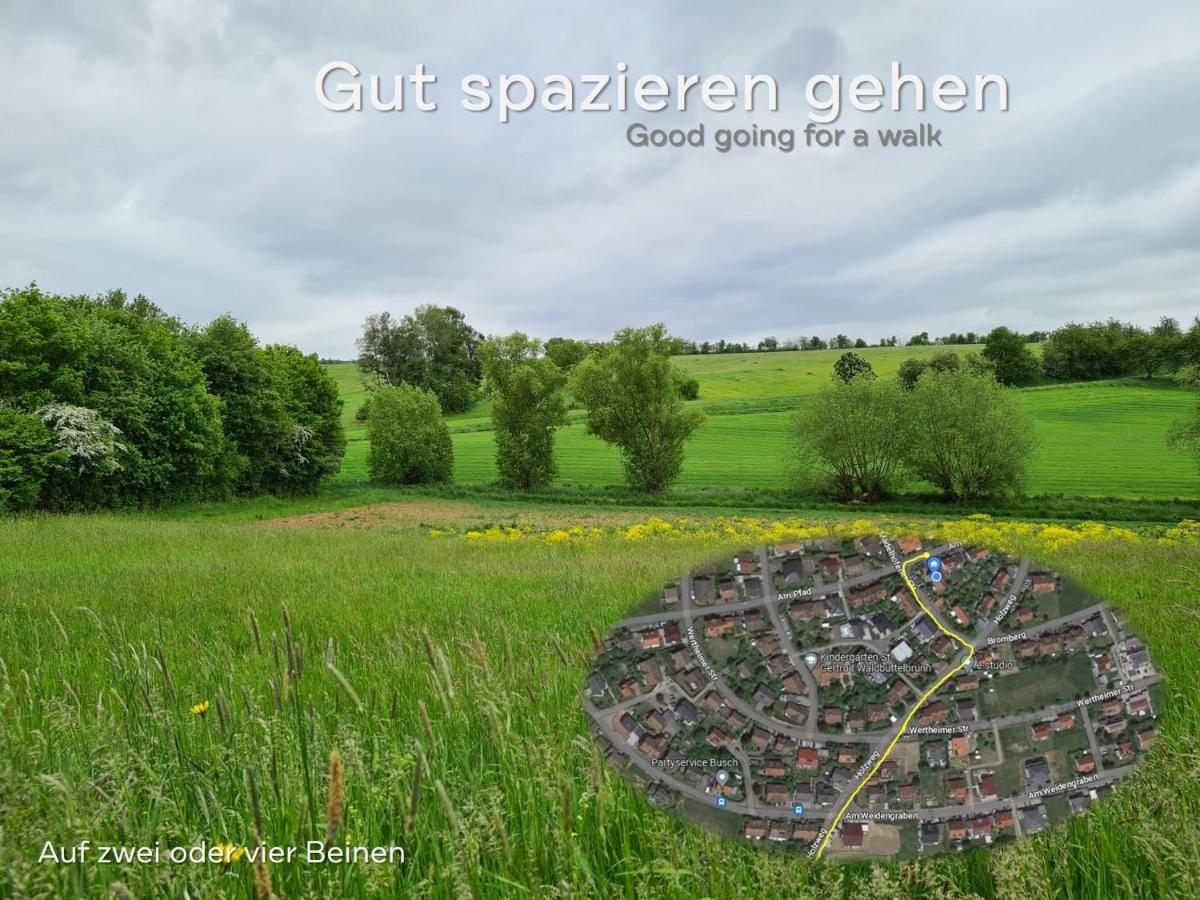 Lichtdurchflutetes Zimmer - Käppele Waldbuttelbrunn Exterior foto